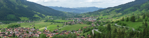 Panorama vom Hindelanger Tal